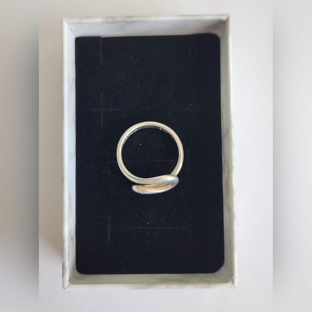 TIFFANY & CO. Elsa Peretti Open Wave 925 Silver Ring - Picture 3 of 5